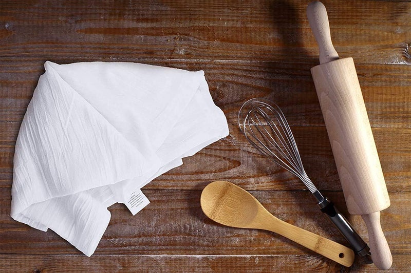 Simpli-Magic Flour Sack Kitchen Towels 24"x24" (12 Pack) â€“ 100% Cotton, Lint-Free, High Absorbent Tea Towels â€“ Perfect for Dish, Baking, Crafting - Image 2