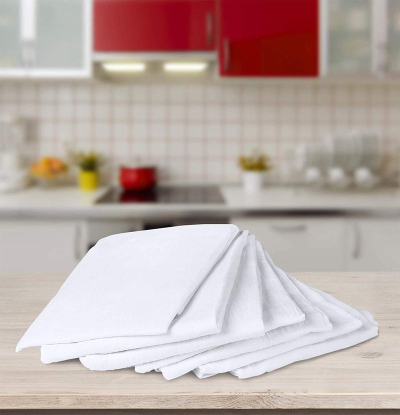 Simpli-Magic Flour Sack Kitchen Towels 24"x24" (12 Pack) â€“ 100% Cotton, Lint-Free, High Absorbent Tea Towels â€“ Perfect for Dish, Baking, Crafting - Image 4
