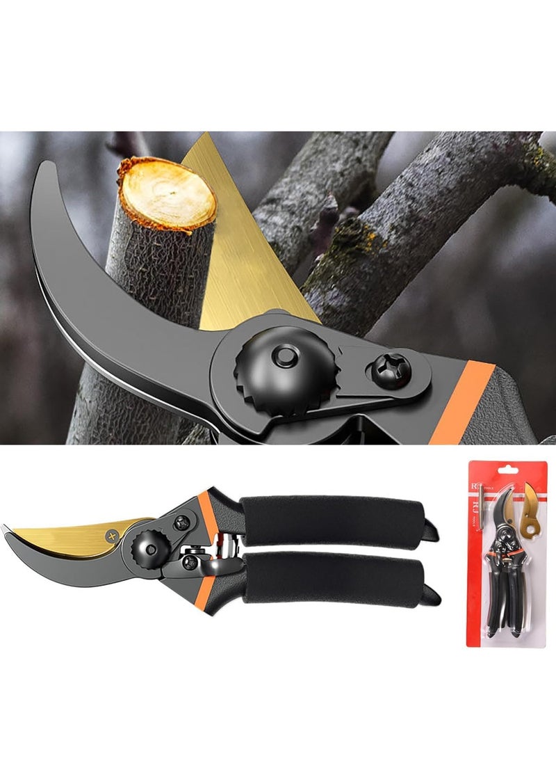 Generic Garden Pruning Shears, 22cm/8.66in Hand Gardening Cutter with SK5 alloy steel Blade, for Pruning and Cutting Flowers or Branches, Professional Garden Scissors, Ergonomic Handles Garden Pruner  - Image 1