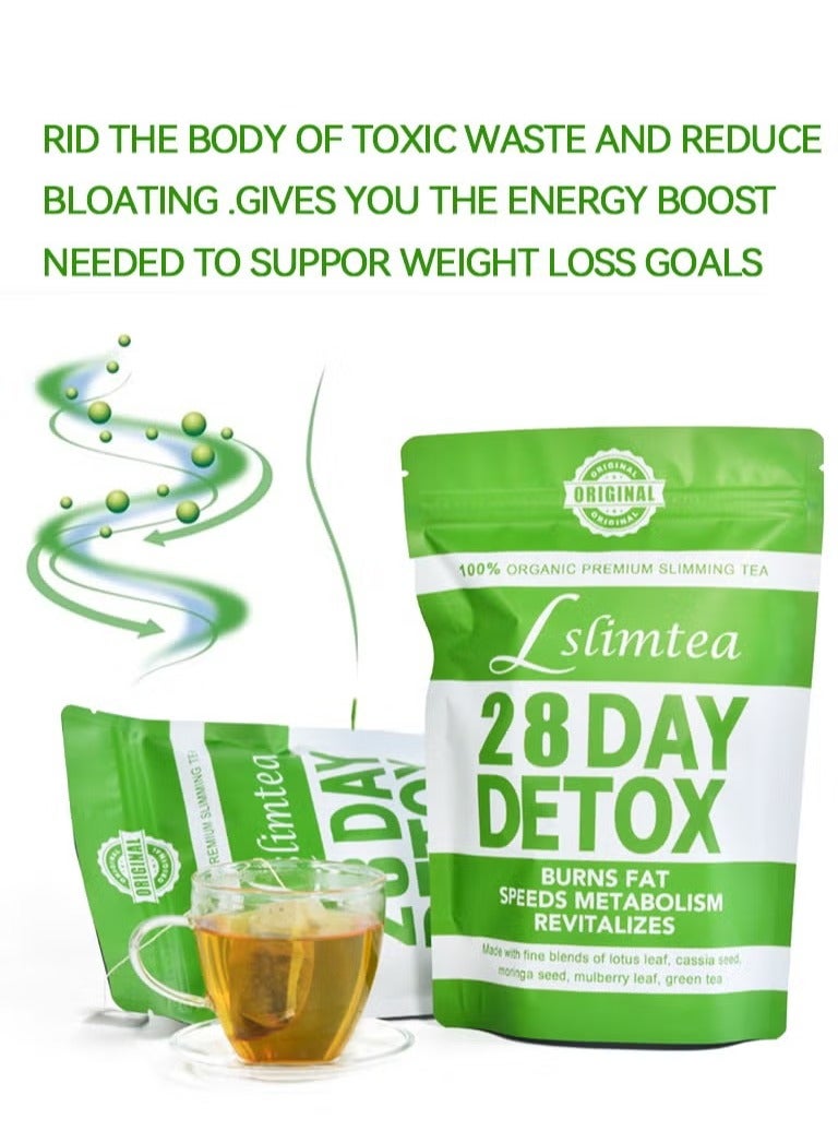 Wins Town 28-Day Organic Weight Loss Tea: Promotes Fat Digestion and Absorption, Aids Bowel Movement, Supports Stomach Health, Helps Digestion, Reduces Accumulation of Abdominal Fat - Image 4