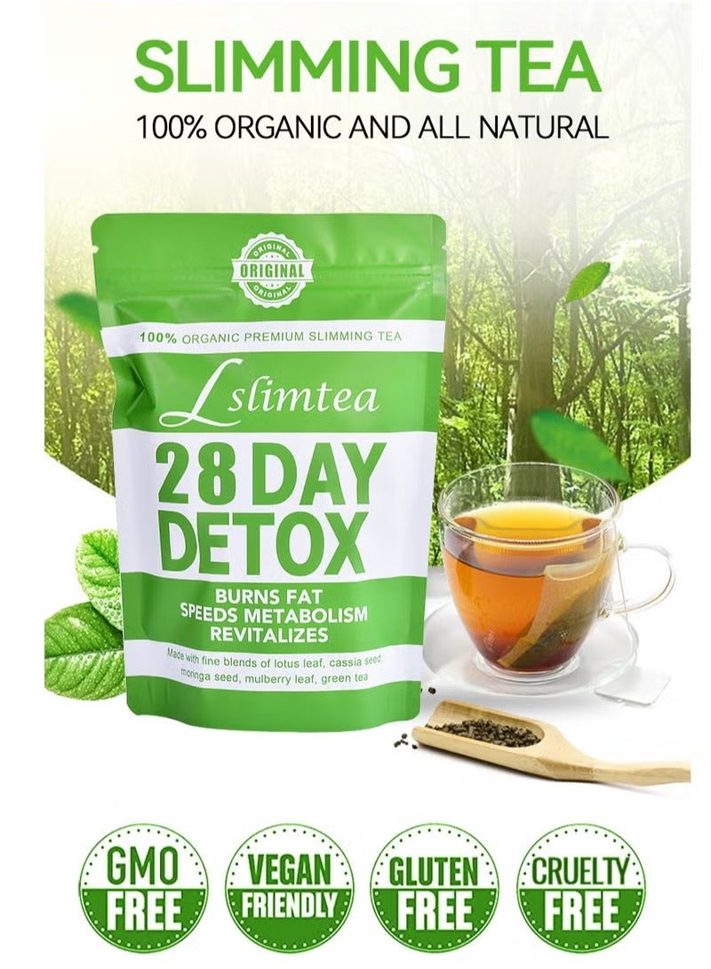 Wins Town 28-Day Organic Weight Loss Tea: Promotes Fat Digestion and Absorption, Aids Bowel Movement, Supports Stomach Health, Helps Digestion, Reduces Accumulation of Abdominal Fat - Image 1