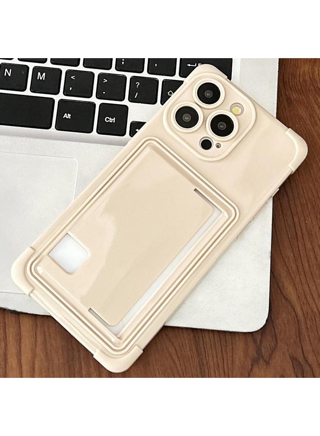 اس-توب جراب لهاتف iPhone 16 Pro بلون الماكارون مع فتحة جانبية للبطاقة من مادة TPU - Image 1