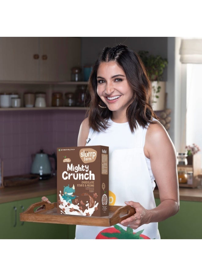 Slurrp Farm Choco Crunch Chocolate Cereal , No Maida, No Refined Sugar, No Added Colour , Ragi Stars and Moons - Image 2