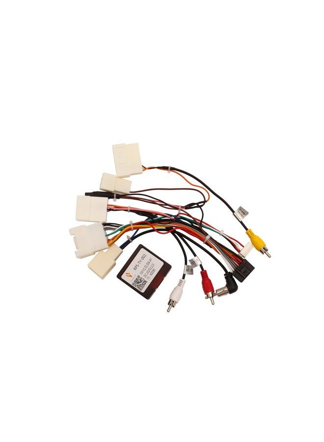 ViaBecs Car Stereo Wiring Harness with Canbus for Toyota Camry RAV4 Corolla Tundra Highlander Radio Wire Harness Power Cable Support 16PIN Android Head Unit JBL Amplifier Backup Camera SWC - Image 1