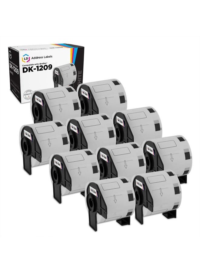 LD Products Compatible Address Label Replacements for Brother DK-1209 1.1 inch x 2.4 inch (10-Pack) - Image 1