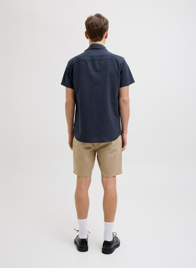 ريبل قميص سادة بقصة عادية وأكمام قصيرة - Image 4