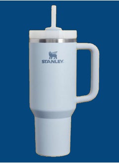 Quencher H2.0 FlowState 40ozStainless Steel Vacuum Insulated Tumbler – Leak-Resistant Travel Mug with Lid & Reusable Straw – Keeps Drinks Cold for Hours – BPA-Free, Durable & Cupholder Compatible – Ideal for Water, Iced Tea, Coffee & Smoothies – Glacier
