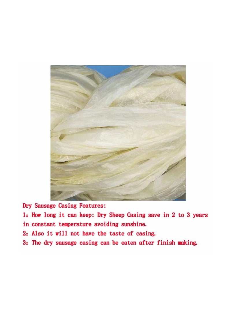 Generic - 1-Piece Dried Sheep Intestine Sausage Casing Coat,Meat Processing Cooking Tool,Sausage Casing Tile Diameter Approx 30MM,Total Length After Expansion Approx 2.6M - Image 1