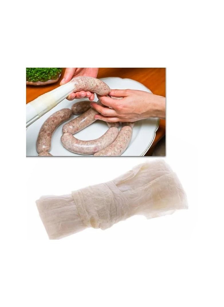 Generic - 1-Piece Dried Sheep Intestine Sausage Casing Coat,Meat Processing Cooking Tool,Sausage Casing Tile Diameter Approx 30MM,Total Length After Expansion Approx 2.6M - Image 1
