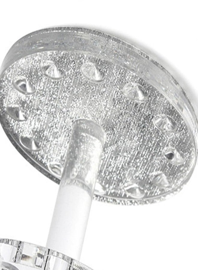 مينكيسي حامل أقلام فن الأظافر على شكل قلب كريستالي من مينكيسي، حامل أكريليك محمول، منظم لفرشاة جل الأشعة فوق البنفسجية وأدوات التجميل، حجم صغير 3.4 بوصة للاستخدام المنزلي والصالونات - Image 5