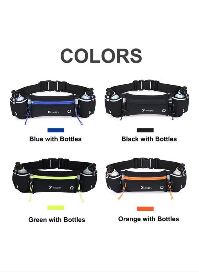 Generic Waist Bag Running Belt With Water Bottles 22 x 3 x 18cm  - Image 2