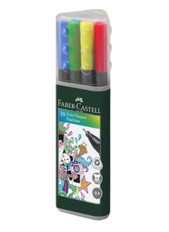 Faber-Castell Fineliner Grip Finepen Box of 10 Multicolor