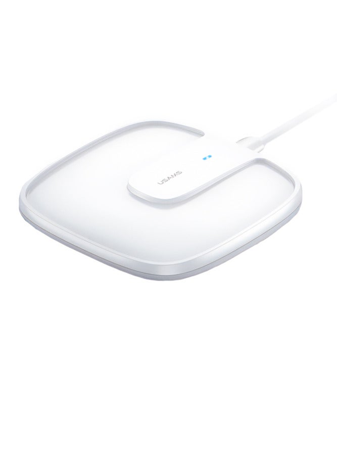 USAMS Magnetic Wireless Fast Charger 15Watt White - Image 2