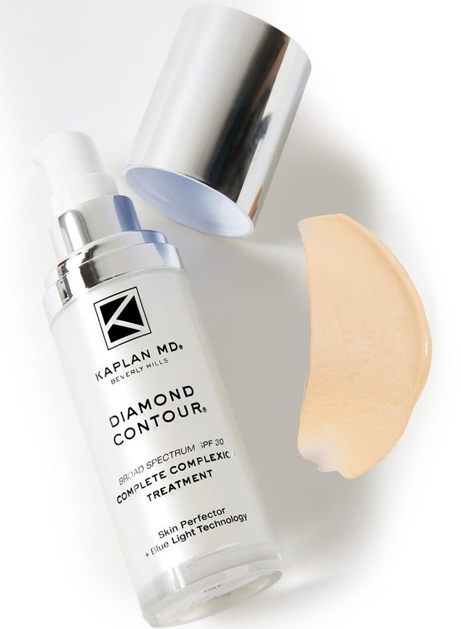 Kaplan MD Diamond Contour Broad Spectrum SPF 30 - Complete Complexion Treatment, Hydrating Sheer Coverage, UVA/UVB & Blue Light Protection, Fragrance-Free, Medium Tinted Sunscreen for Face - Image 1