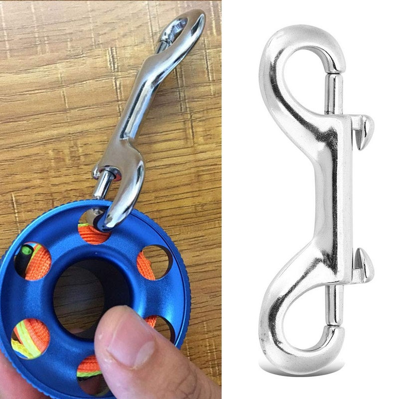 Polished Stainless Steel Double End Carabiner Dive Buckle 100mm For Divers - Image 4