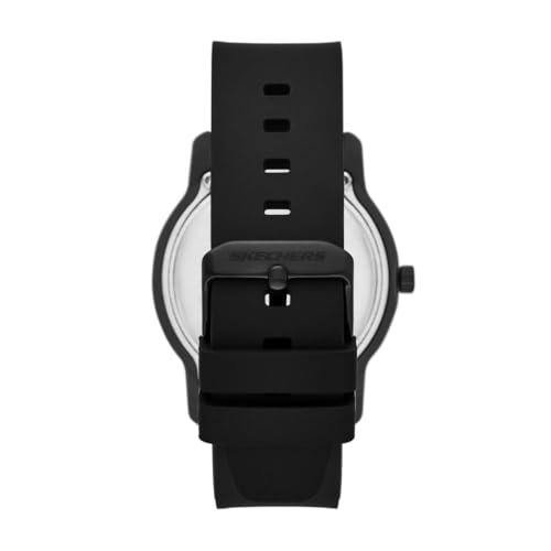 Skechers Men's Ostrom Three Hand Black Silicone Watch - Image 3