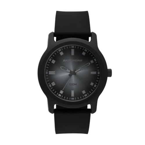 Skechers Men's Ostrom Three Hand Black Silicone Watch - Image 1