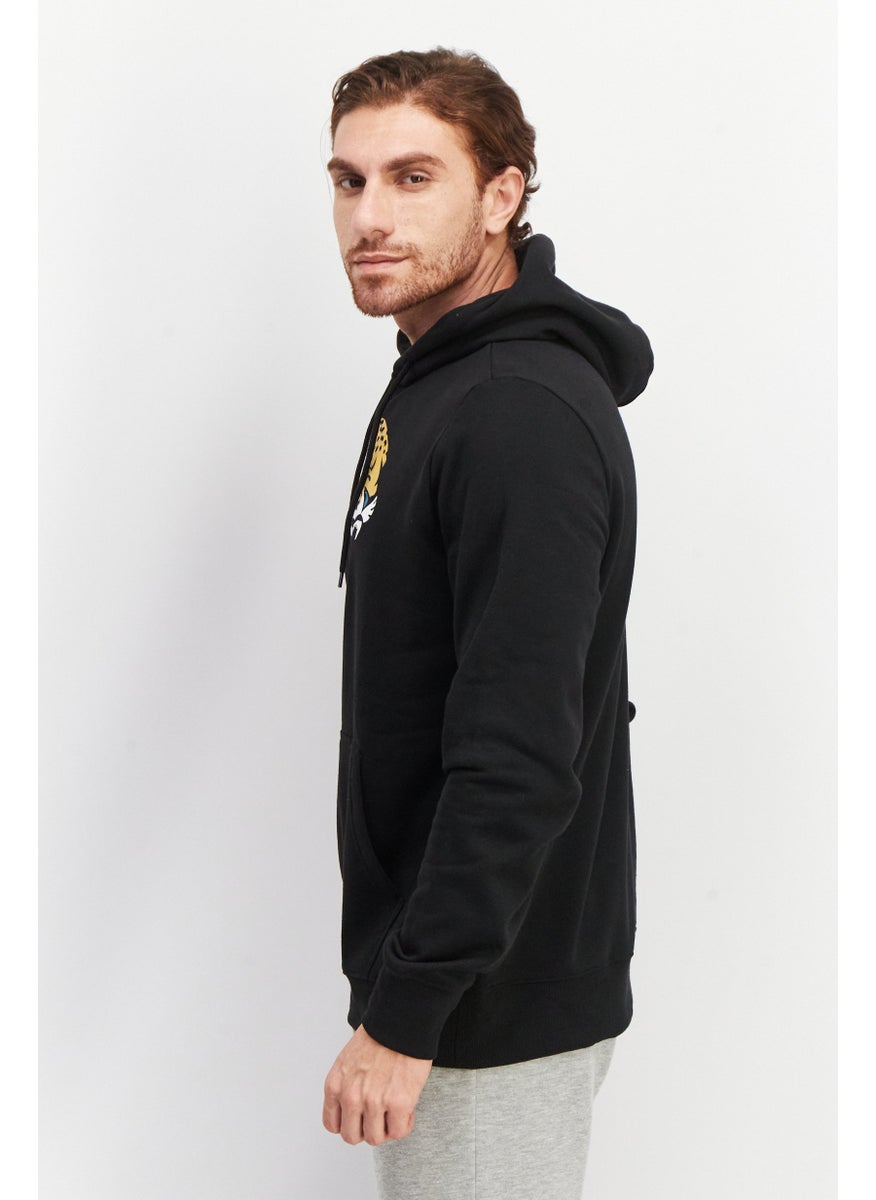 Fanatics - Men Sportswear Fit Hooded Long Sleeve Sweatshirt, Black - Image 1