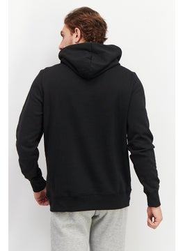Fanatics Men Sportswear Fit Hooded Long Sleeve Sweatshirt, Black  - Image 4