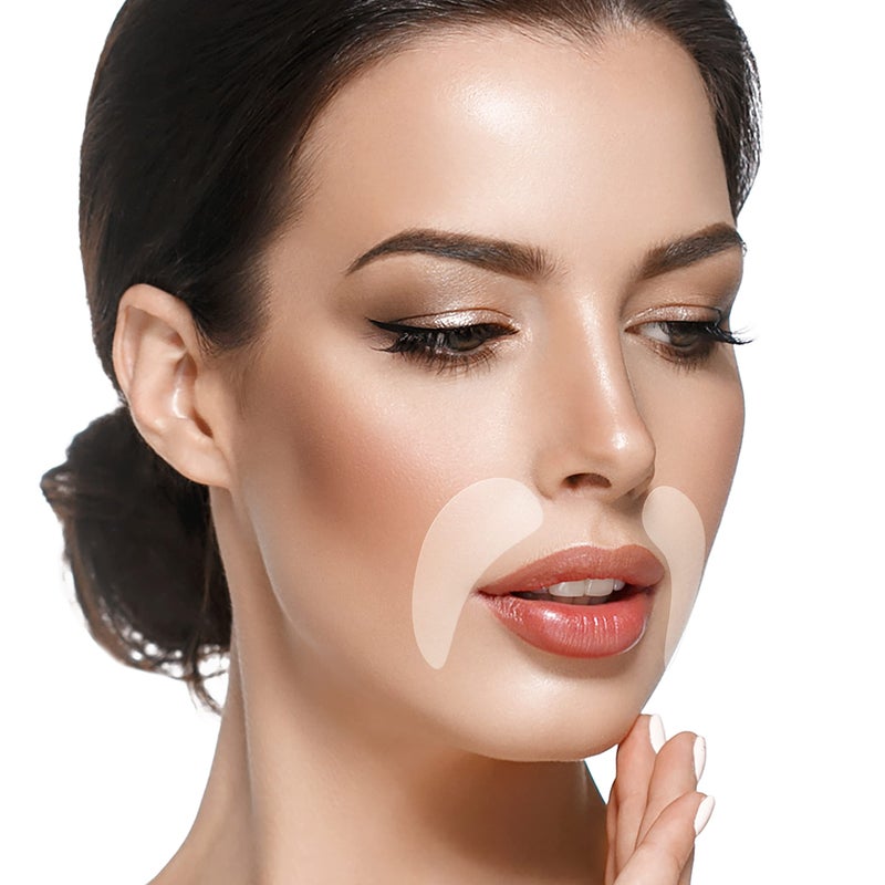 BLUMBODY Smile Line Patches â€“ Face Wrinkle Patches for Fine Lines Around Mouth, between Eyes â€“ Non-Silicone Anti-Wrinkle Facial Tape â€“ Comfortable Overnight Use (90-Day Supply) - Image 1