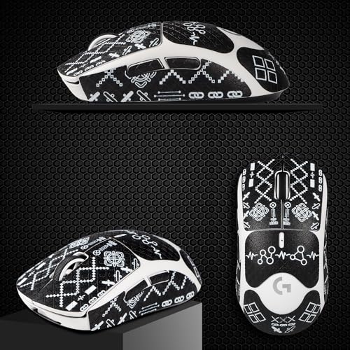 immoenuc Mouse Grip Tape for Logitech G PRO X Superlight 2 Wireless Gaming Mouse Anti Slip Skin Self-Adhesive,Pre-Cut,Sweat-Resistant Game Mouse Accessories - Image 5