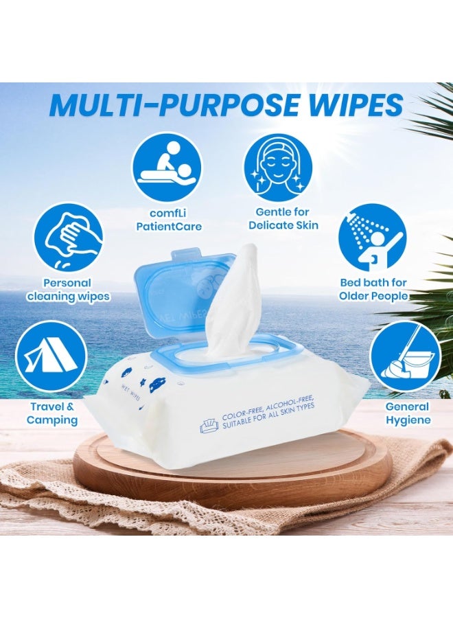 SKY-TOUCH Baby Wet Wipes 80 Count Sensitive Skin Alcohol Free Fragrance Free for Newborns - Image 5