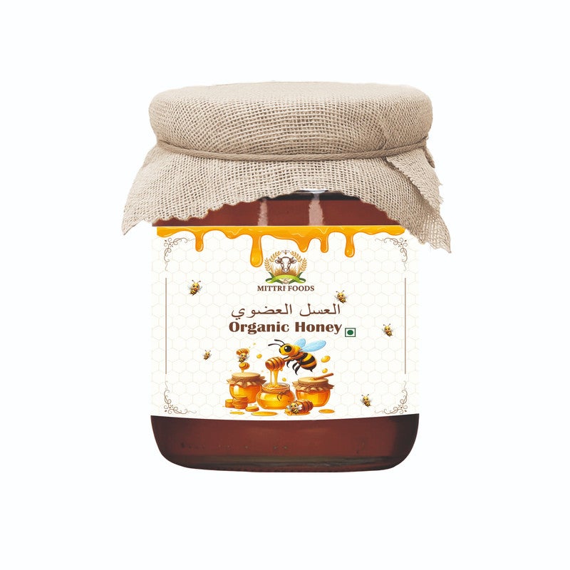 MITTRI FOODS Himalayan Forests Raw Honey 250 gm | Organic | Pure and Natural | 100% Ayurvedic | Raw and Unprocessed | Good for Heart Health - Image 1