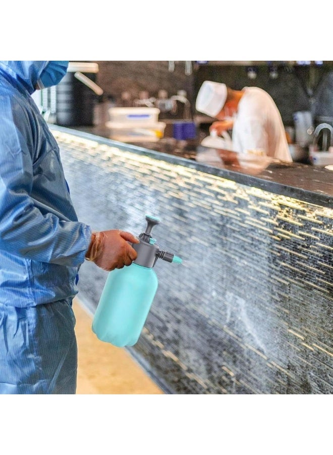 GUDOO عبوة رذاذ يدوية للحدائق بسعة 2 لتر. تحتوي على فوهة قابلة لضبط تدفق الماء. مناسبة لري النباتات والعشب في الحدائق المنزلية. لون أزود. خفيفة الوزن وسهلة الاستخدام. - Image 5