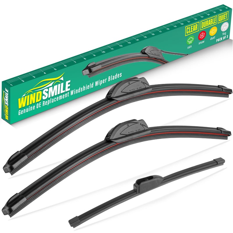 28 14 13 Windshield Wiper Blades Replacement for Hyundai Elantra 2012 2013 2014 2015 2016 Elantra GT 2017 Premium All Weather Front Rear Wipers Set OEM Quality Pack of 3