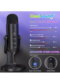ZealSound USB Microphone,Condenser Computer PC Mic,Plug&Play  Microphones  - Image 5