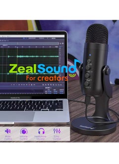 ZealSound USB Microphone,Condenser Computer PC Mic,Plug&Play  Microphones  - Image 3