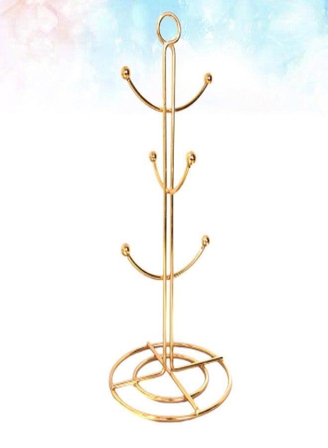 Luxshiny Tree Shape Hanging Cup Holder - Gold Coffee Mug Rack for Easy Drying and Stylish Home D Cor - Image 3