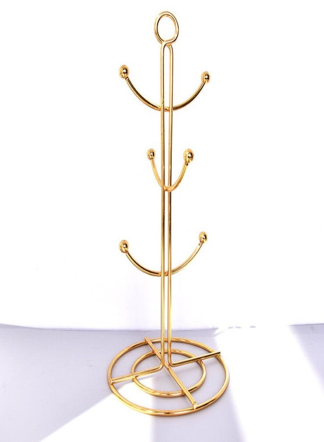 Luxshiny Tree Shape Hanging Cup Holder - Gold Coffee Mug Rack for Easy Drying and Stylish Home D Cor - Image 4