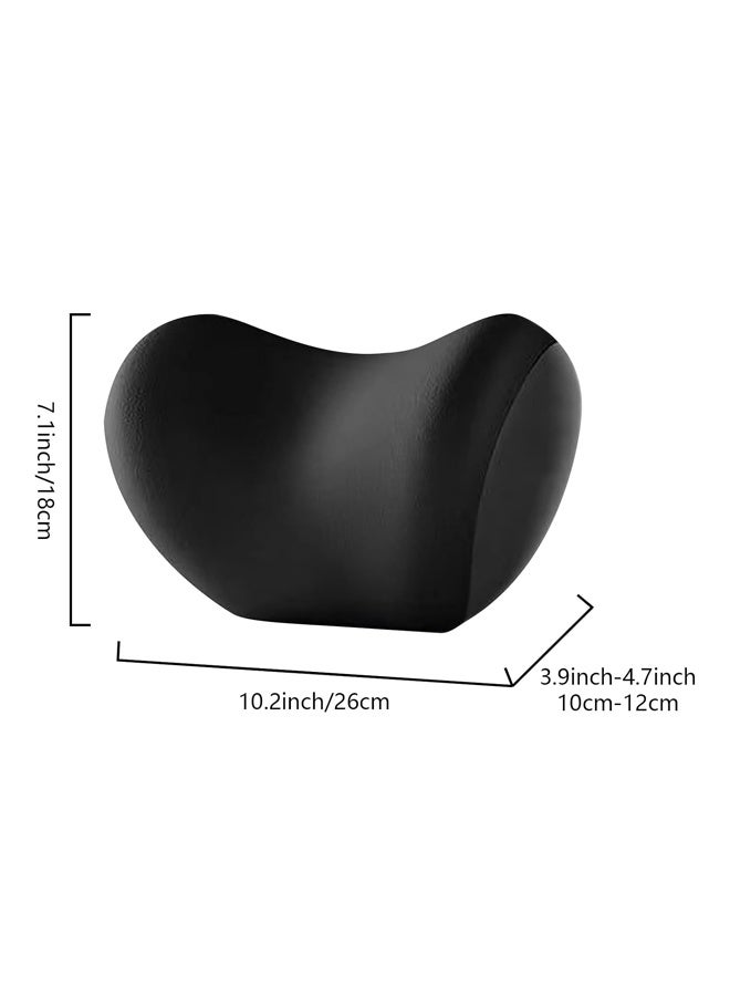 Car Seat Neck Pillow Ergonomics Durable Neck Pillow Car Neck Support Relieve Neck Pain Adjustable Comfortable Good Breathability Anti Static Technology Fabric Driving Headrest Pillow Car Seat Neck Pillows, for Long Sitting Sciatica Pain Relief Improve Posture Black - Image 2