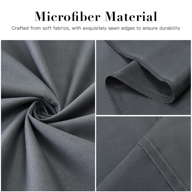 DOWNSTORIA Body Pillow Pillowcase, Ultra Soft Microfiber Long Pillow Cover, Envelope Closure Large Pillow Cases 20x54 inch (Dark Gray) - Image 4