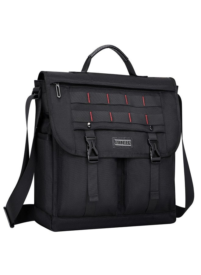 WITZMAN Messenger Bag for Men Crossbody Large Lightweight Satchel Bag Nylon Shoulder Bag with 15.6 inch Laptop（B701 Classic Black） - Image 1