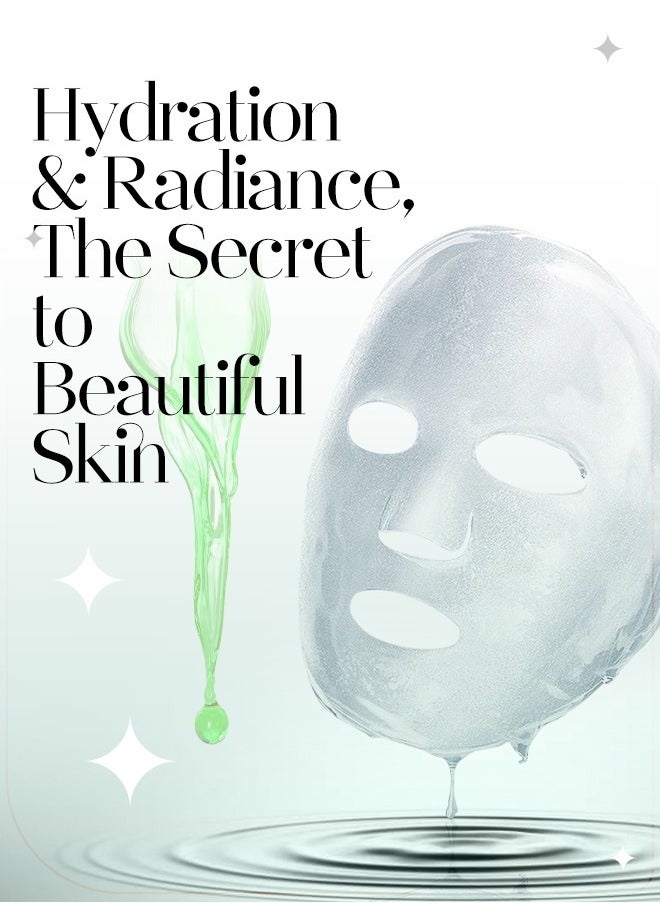Muna Belleza - Korean Facial Mask Sheet Pack of 5 - Hydrating and Moisturizing for Fresh Skin Care, Suitable for All Skin Types - Image 1