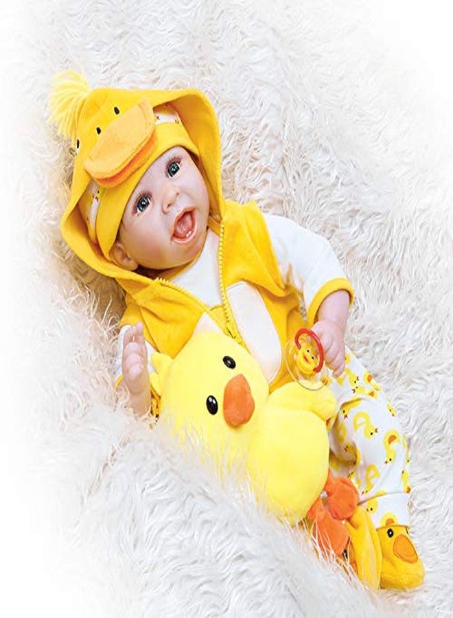 Pedolltree Reborn Baby Girl Dolls Clothes 18 inch Yellow Duck Outfits Accesories for 16-18 inch Reborns Doll Newborn Baby Girl Matching Clothing - Image 2