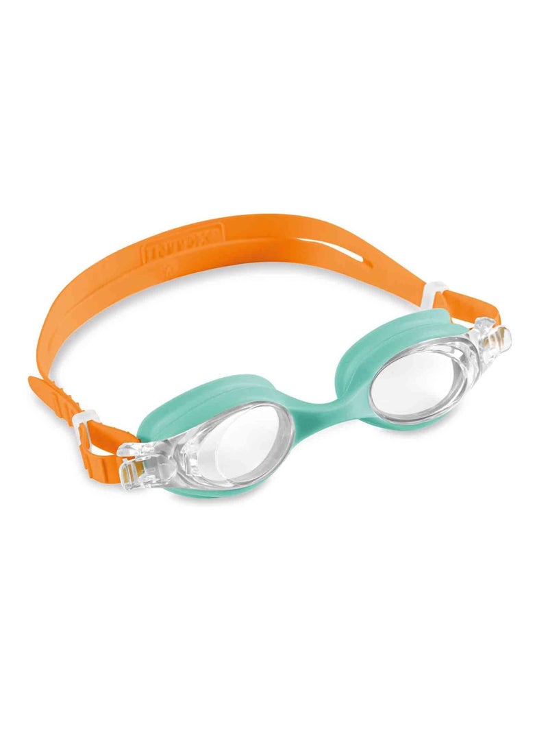 انتكس مجموعة نظارات السباحة للأطفال مكونة من قطعتين من البولي كربونات والسيليكون المتين، متعددة الألوان، للأعمار من 3 سنوات - Image 3