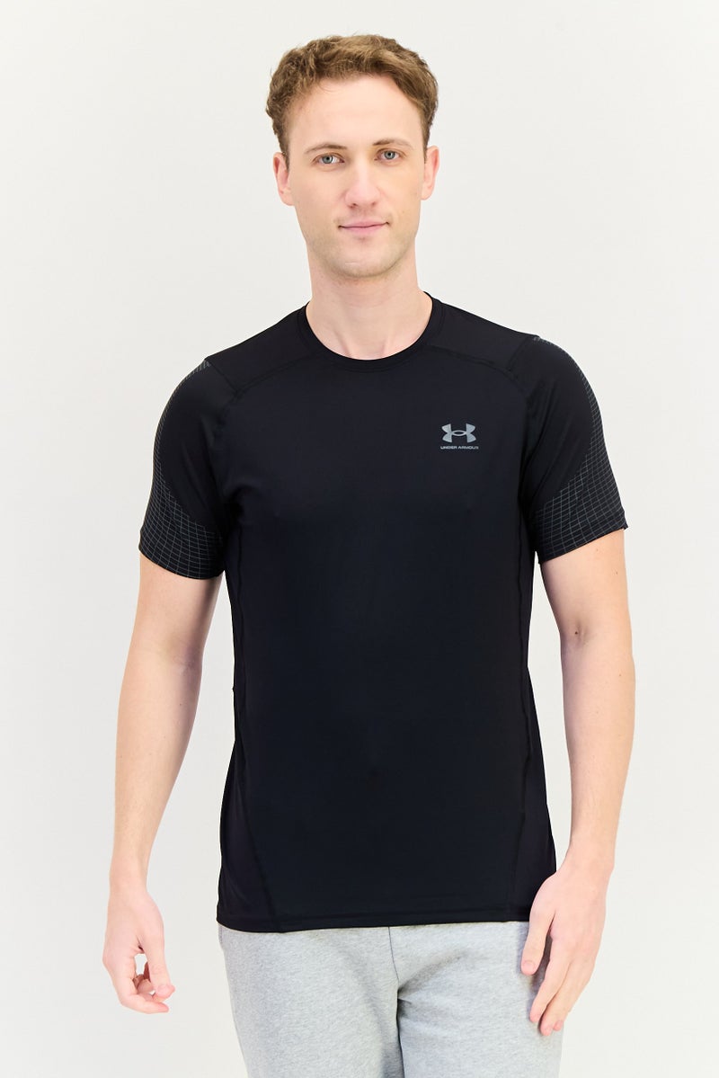 UNDER ARMOUR Men Sportswear Fit Short Sleeve Training T-Shirt, Black - Image 1