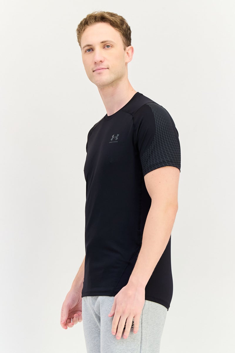 UNDER ARMOUR Men Sportswear Fit Short Sleeve Training T-Shirt, Black - Image 2