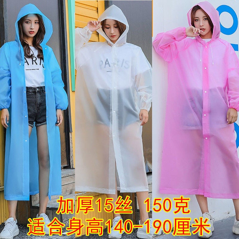 Portable Raincoat Thickened Non-Disposable Men'S And Women'S Travel Outdoor Poncho Electric Vehicle Riding Universal For Adults And Children - Image 3