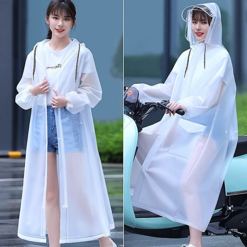 Portable Raincoat Thickened Non-Disposable Men'S And Women'S Travel Outdoor Poncho Electric Vehicle Riding Universal For Adults And Children - Image 2