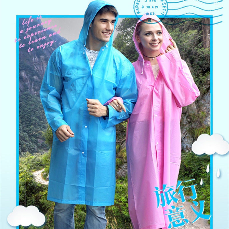 Portable Raincoat Thickened Non-Disposable Men'S And Women'S Travel Outdoor Poncho Electric Vehicle Riding Universal For Adults And Children - Image 4