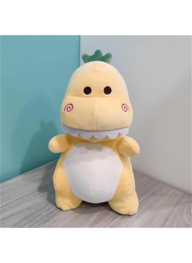 هوكور لعبة حيوانات محشوة على شكل ديناصور للاطفال، العاب ديناصور محشوة لطيفة من القطيفة الناعمة للاولاد والبنات والاطفال الصغار (اصفر، 30 سم) - Image 2