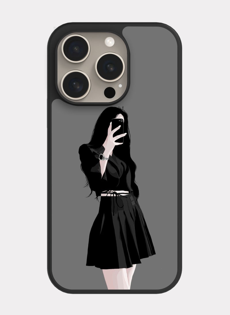 بكسلات كفر ايفون 15 برو جذاب اسود - Image 1