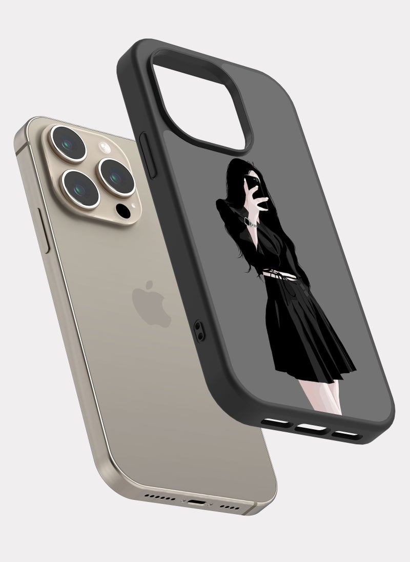 بكسلات كفر ايفون 15 برو جذاب اسود - Image 2