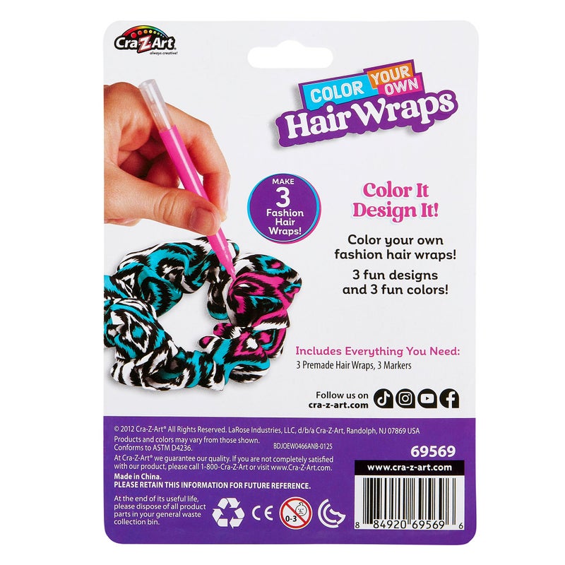 Cra-Z-Art Shimmer N Sparkle Color Your Own Hair Wraps - Image 2