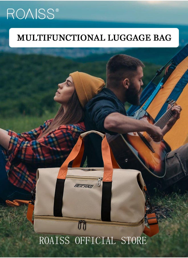 roaiss Multi Functional Large Capacity Carry on Luggage Bag Wet and Dry Separation Shoe Compartment Gym Bag Suitcase with Perfect for Short Business Trips and Travel  - Image 5