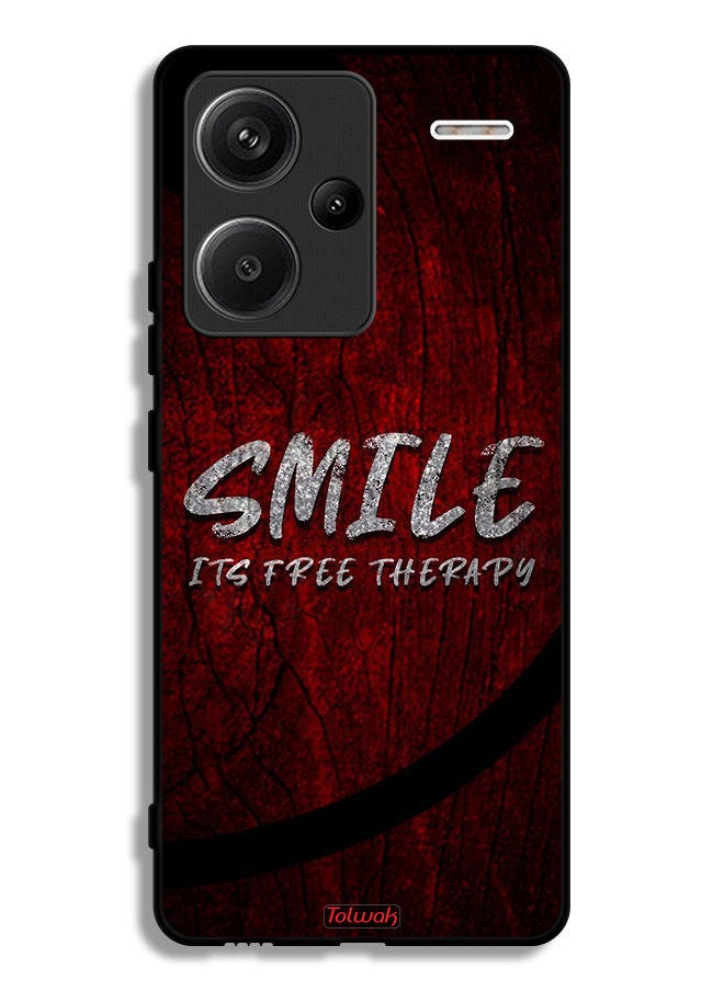Tolwak Xiaomi Redmi Note 13 Pro Plus Protective Case Cover Smile Its Free Therapy  - Image 1